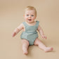 Custom Embroidered Organic Cotton Bubble Romper - more colors
