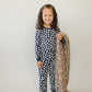 Navy Daisy Ribbed Bamboo Cozy Set