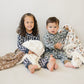 Navy Daisy Ribbed Bamboo Cozy Set