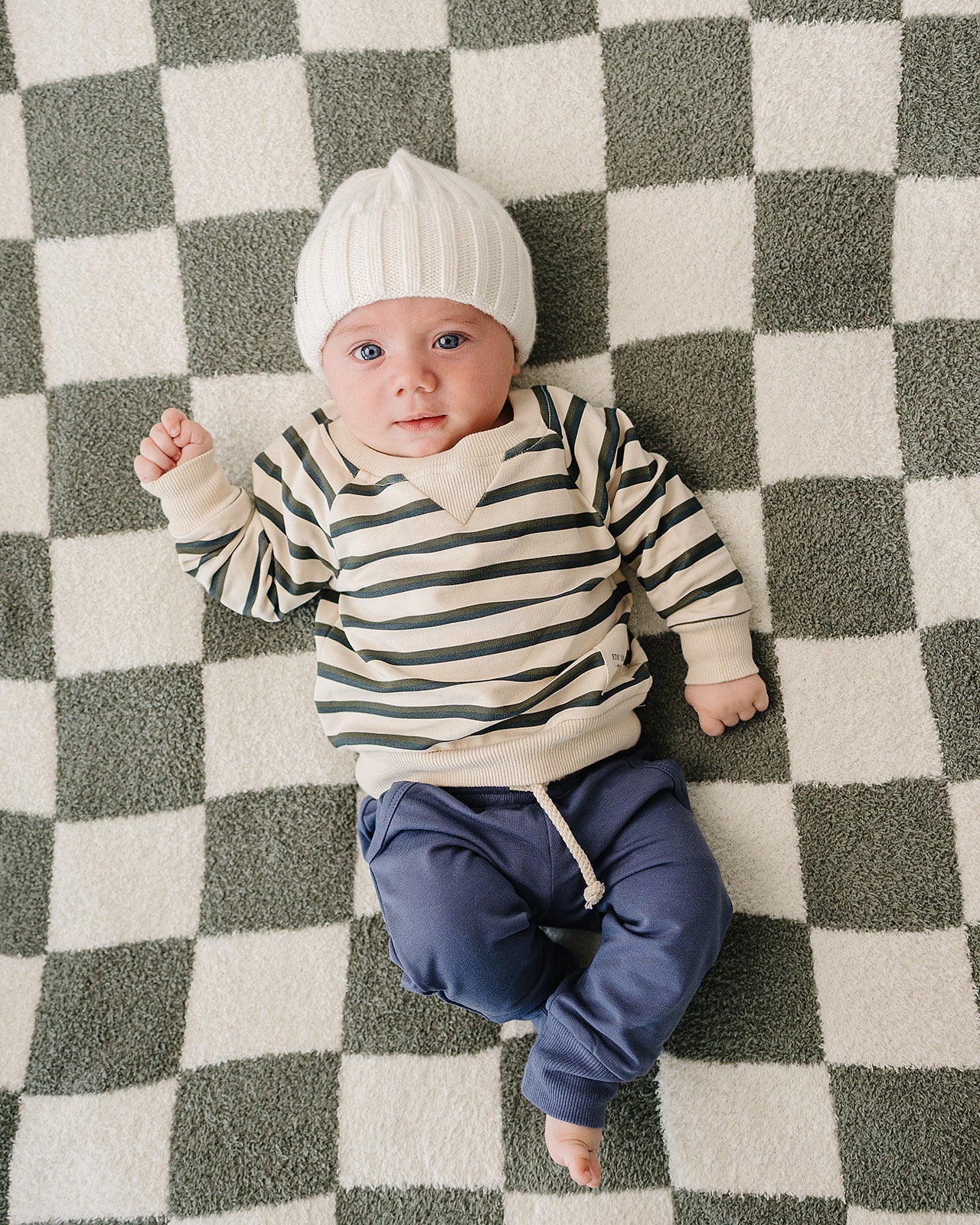 White Chunky Knit Beanie