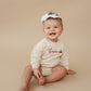 Custom Embroidered Organic Cotton Crewneck or Romper Sweatshirt - Fruit Design