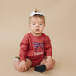 Custom Embroidered 4th of July Sweatshirt Romper or Crewneck - Red