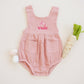 Custom Embroidered Easter Organic Cotton Bubble Romper - more colors