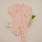 Custom Embroidered Organic Cotton Zippy Romper