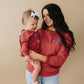 Custom Embroidered 4th of July Sweatshirt Romper or Crewneck - Red