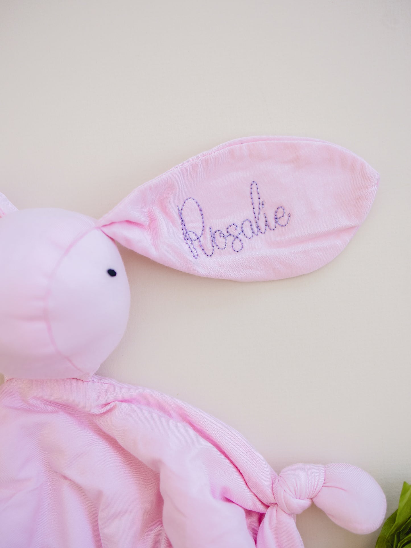 Custom Embroidered Snuggle Bunny Bamboo Lovey