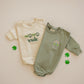 Custom Embroidered St. Patrick's Organic Cotton Sweatshirt Romper