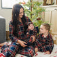 Christmas Plaid Collared Pajama Set