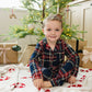 Christmas Plaid Collared Pajama Set