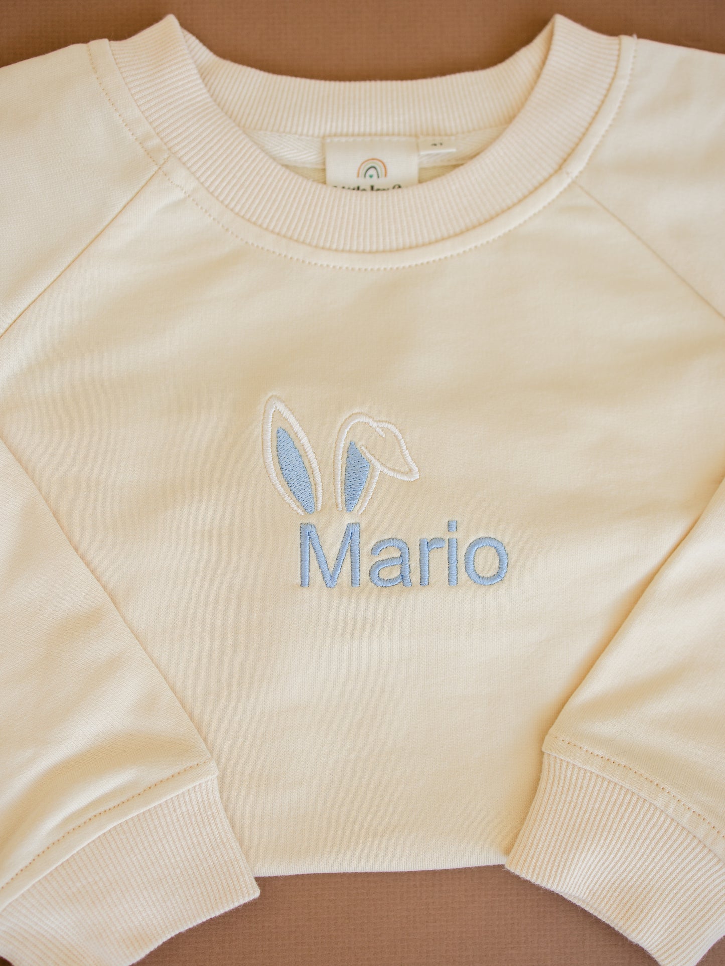 Custom Embroidered Organic Cotton Easter Crewneck Sweatshirt - many design options!