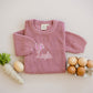 Custom Embroidered Easter Knit Sweater - Bunnies