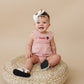 Custom Embroidered Organic Cotton Bubble Romper - more colors