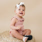 Custom Embroidered Organic Cotton Bubble Romper - more colors