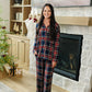 Adult Christmas Plaid Pajama Set