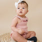 Custom Embroidered Organic Cotton Bubble Romper - more colors