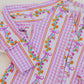 Bamboo Zip Romper | Gingham & Flowers