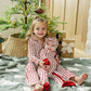 Red Stripes Collared Pajama Set