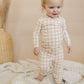 Pumpkin Plaid Bamboo Baby Pajamas - 2 Piece Set