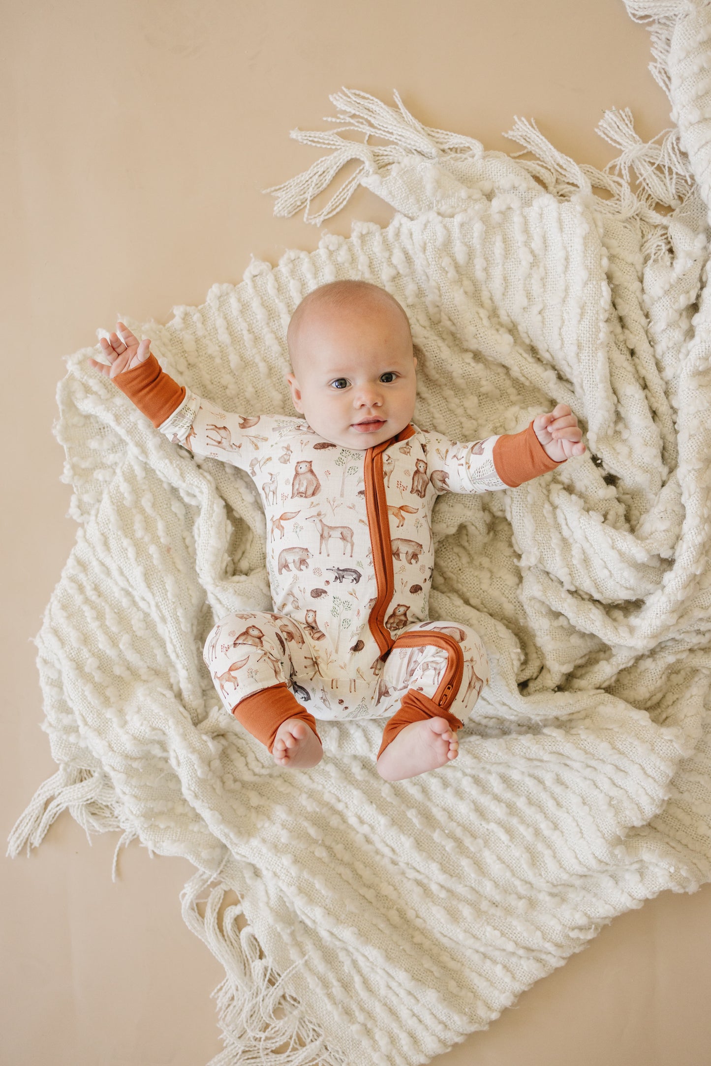 Forest Friends Bamboo Zippy Romper