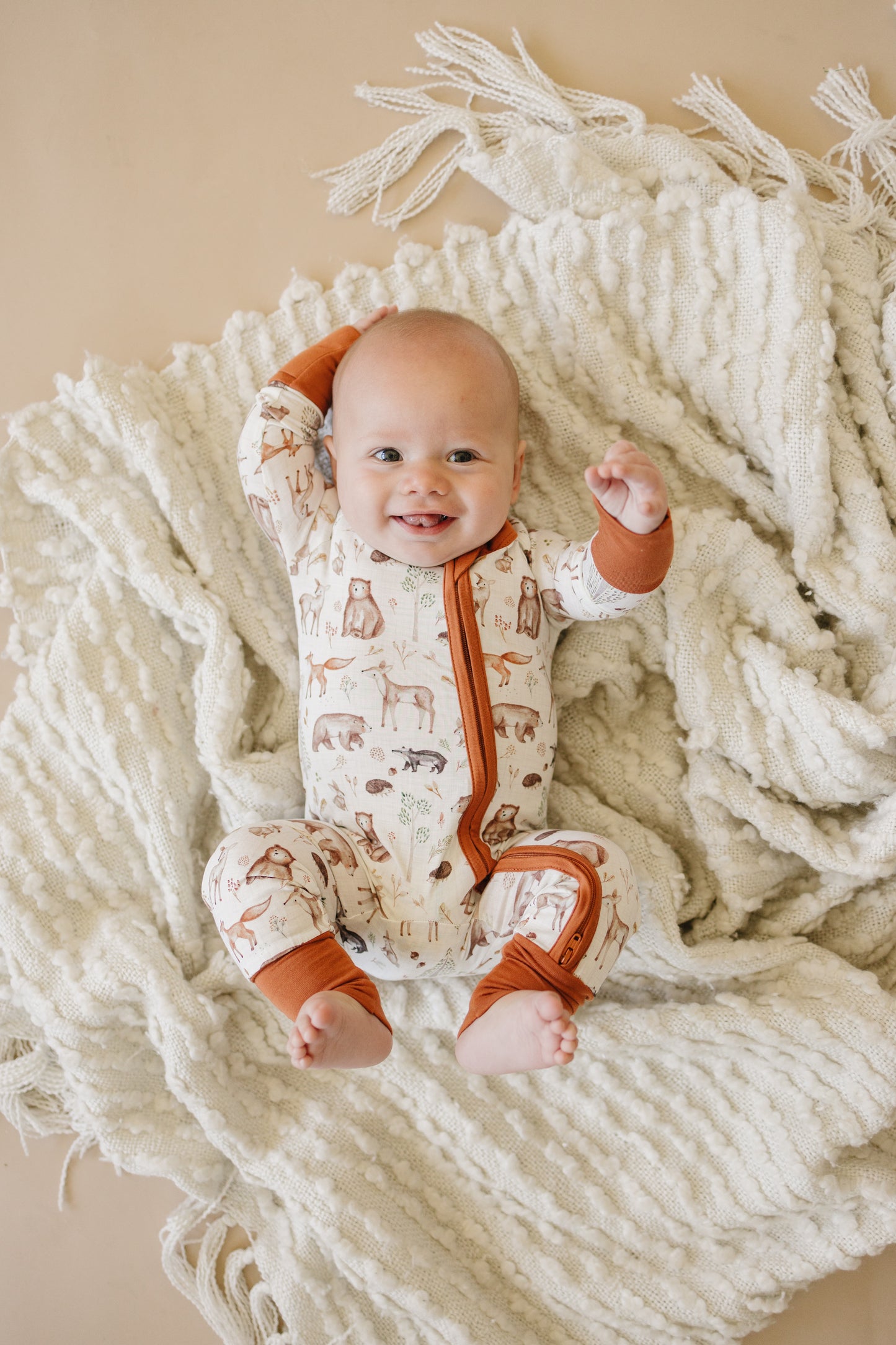 Forest Friends Bamboo Zippy Romper