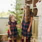 Christmas Plaid Smocked Dress