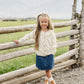 Cream Ruffle Knit Cardigan