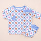 Bamboo Two Piece Set | Chickens & Flowers