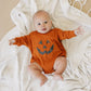 Jack O Lantern Sweatshirt Romper