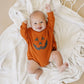 Jack O Lantern Sweatshirt Romper