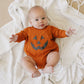 Jack O Lantern Sweatshirt Romper