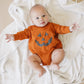 Jack O Lantern Sweatshirt Romper