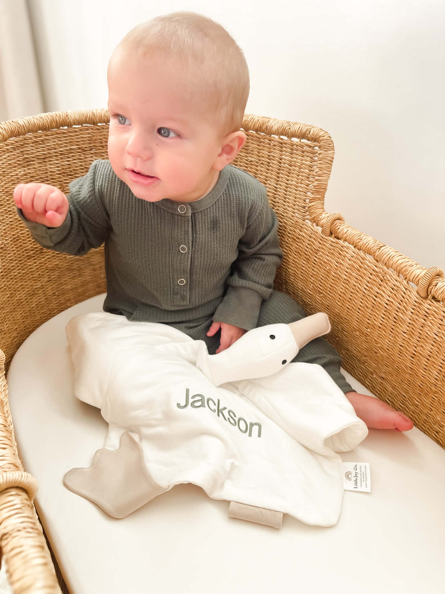 Benutzerdefinierte bestickte Bambus Ente Lovey - XL Plüsch