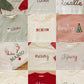 Custom Embroidered Colorblock Christmas Sweatshirt Romper