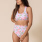 Women's Basic Bikini | Colorful Floral