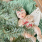 Custom Embroidered Santa Baby Christmas Knit Sweater Romper + Add-On Booties & Hat Set