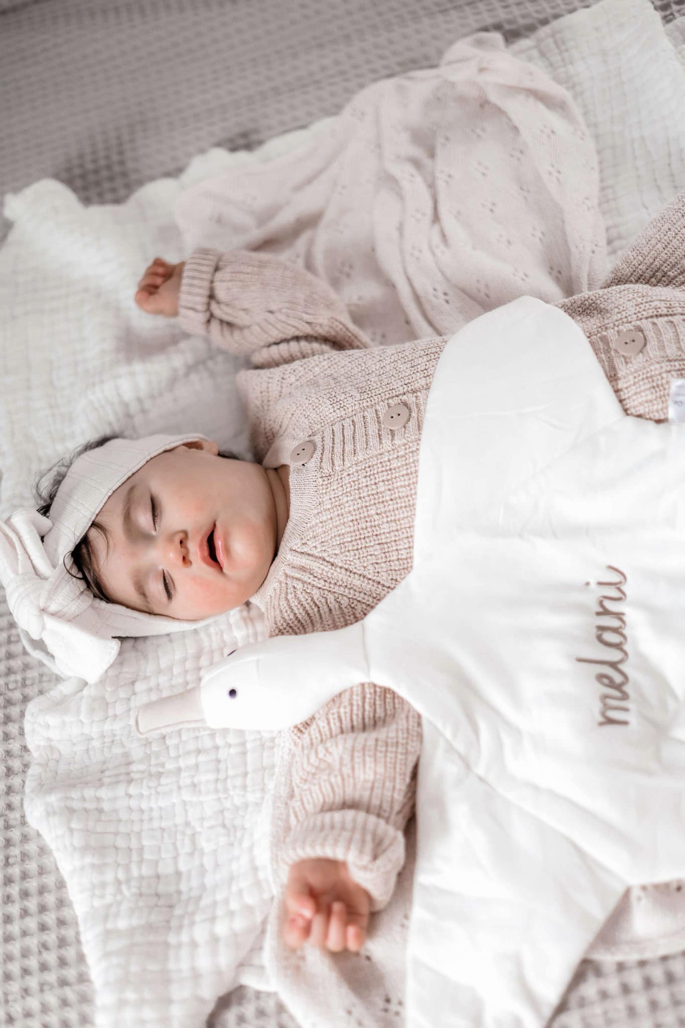 Benutzerdefinierte bestickte Bambus Ente Lovey - XL Plüsch