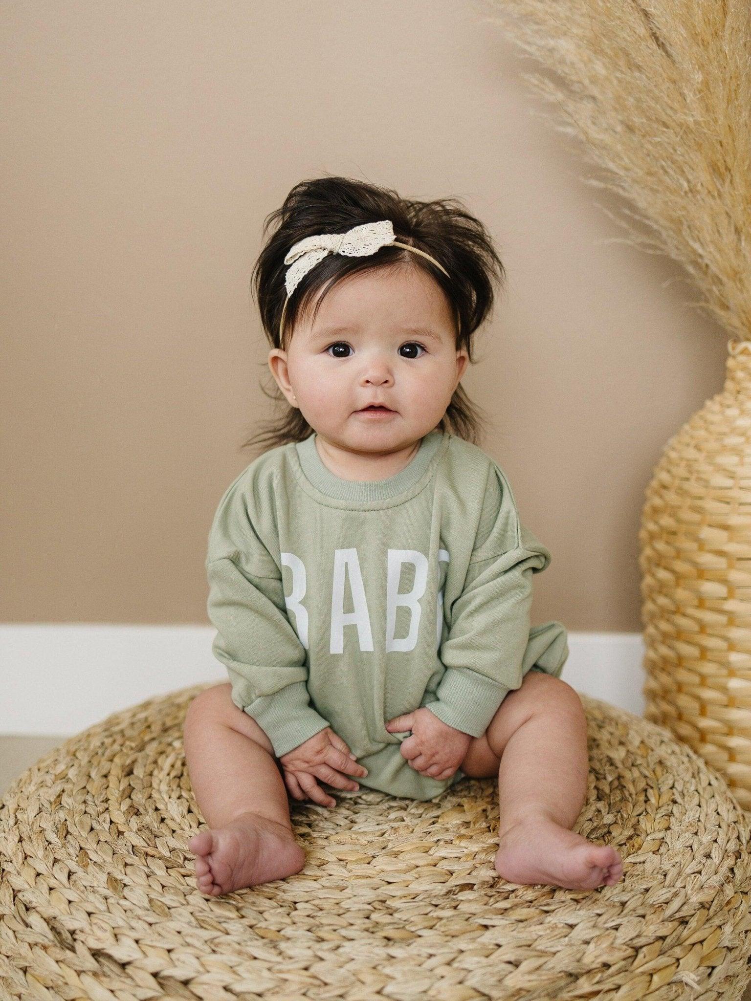 BABE Sweatshirt Romper - more colors - Little Joy Co.