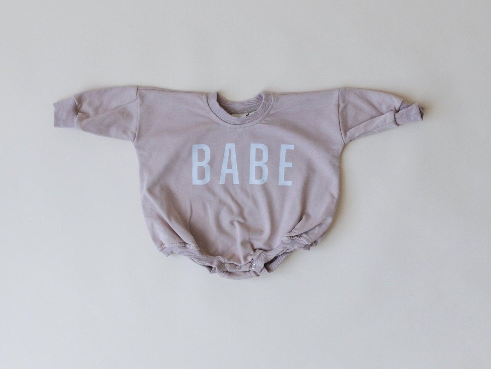 BABE Sweatshirt Romper - more colors - Little Joy Co.