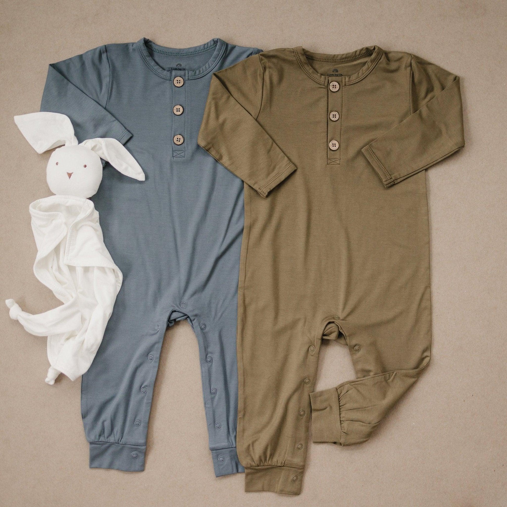 Bamboo Henley Romper - more colors - Little Joy Co.