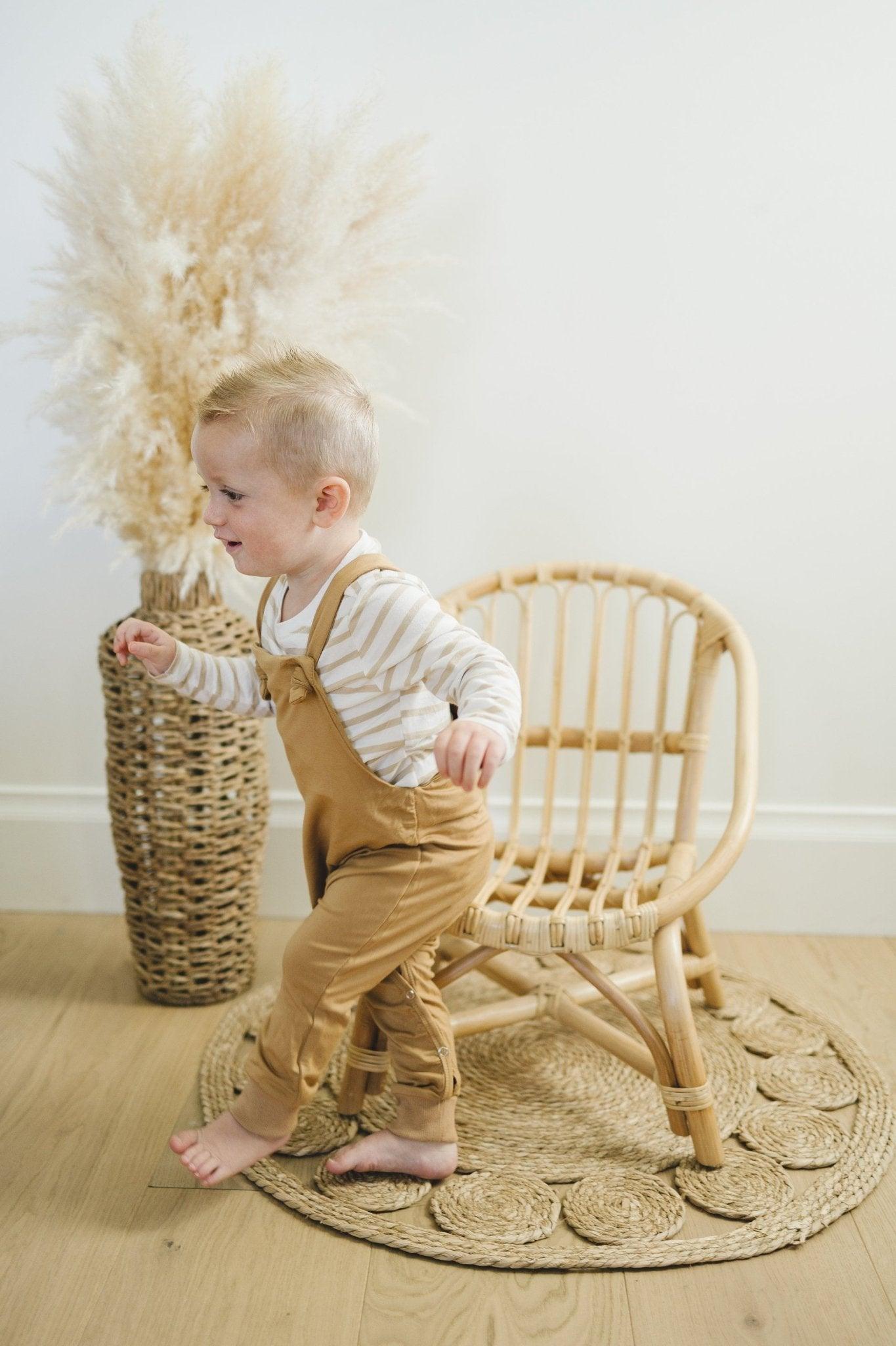 Bamboo Knotted Overalls - more colors - Little Joy Co.