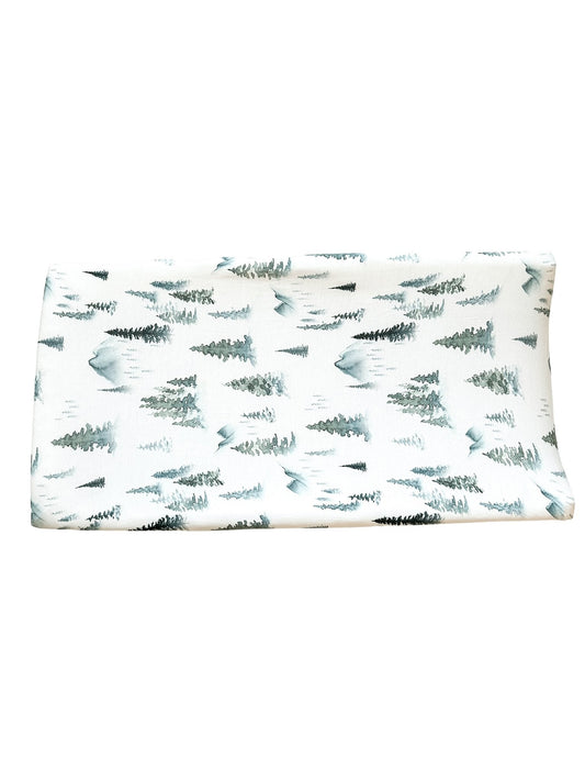 Bamboo Changing Pad Cover - Green Forest