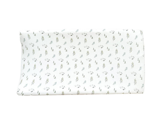 Bamboo Changing Pad Cover - Green Leaves