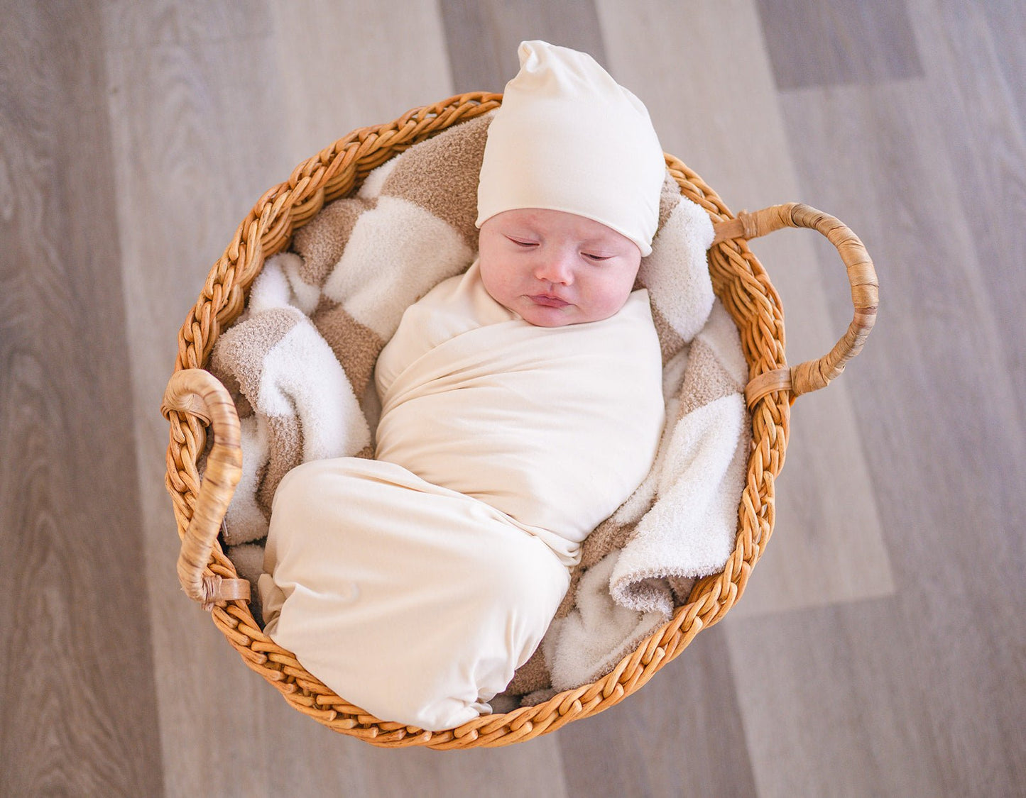 Bamboo Stretch Swaddle - Cream