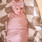 Bamboo Stretch Swaddle - Dusty Pink