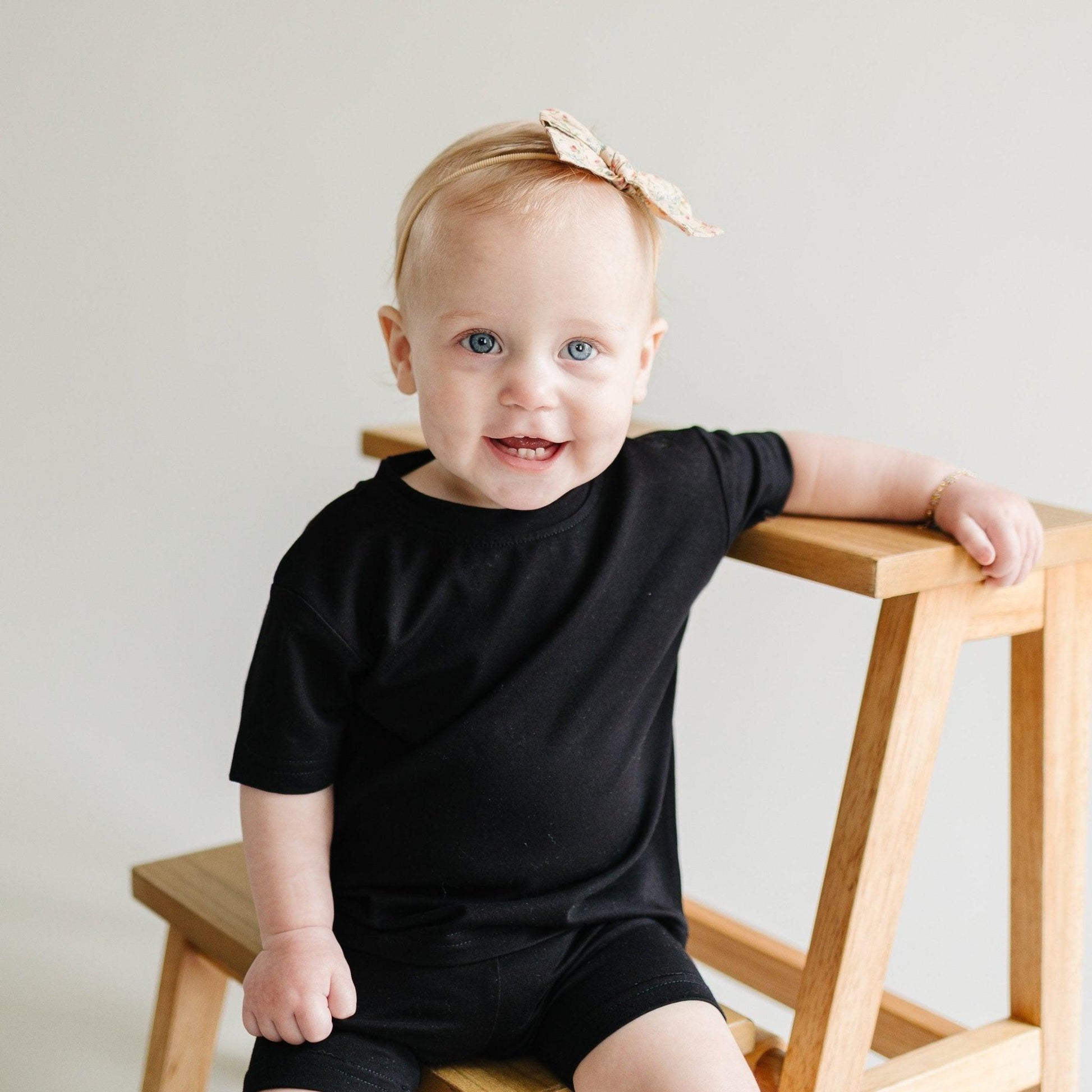 Bamboo Tee & Bike Shorts Set - Little Joy Co.