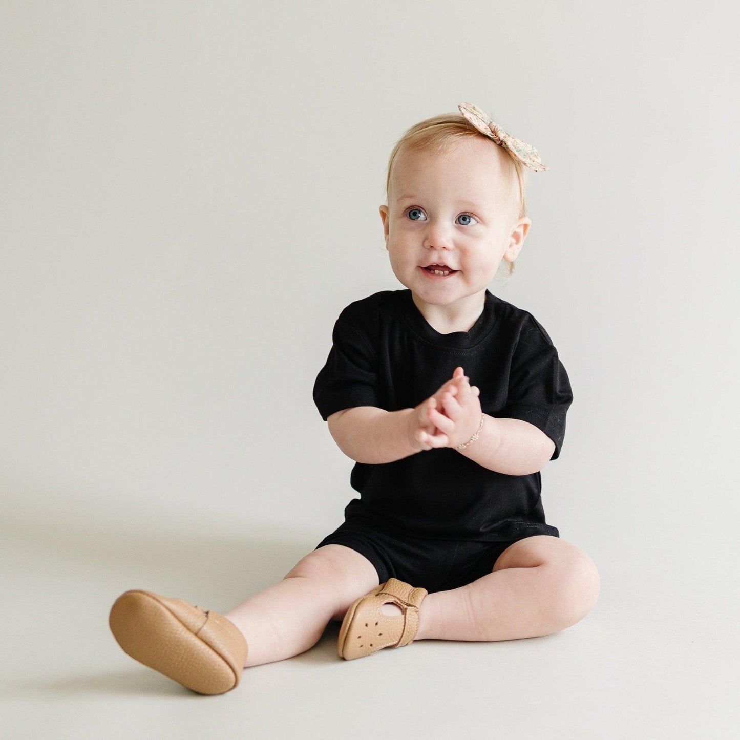 Bamboo Tee & Bike Shorts Set - Little Joy Co.