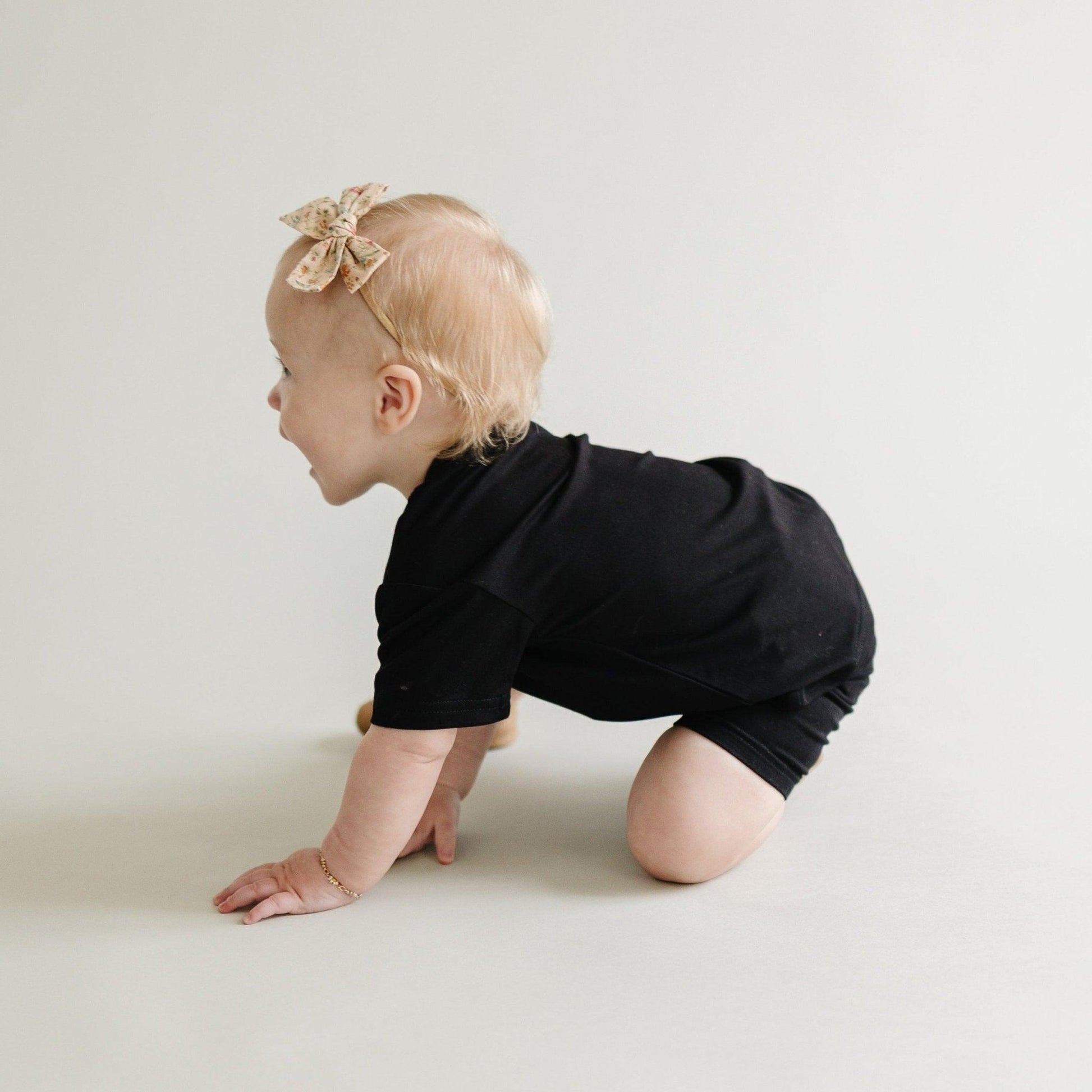 Bamboo Tee & Bike Shorts Set - Little Joy Co.