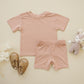 Bamboo Tee & Bike Shorts Set - Little Joy Co.