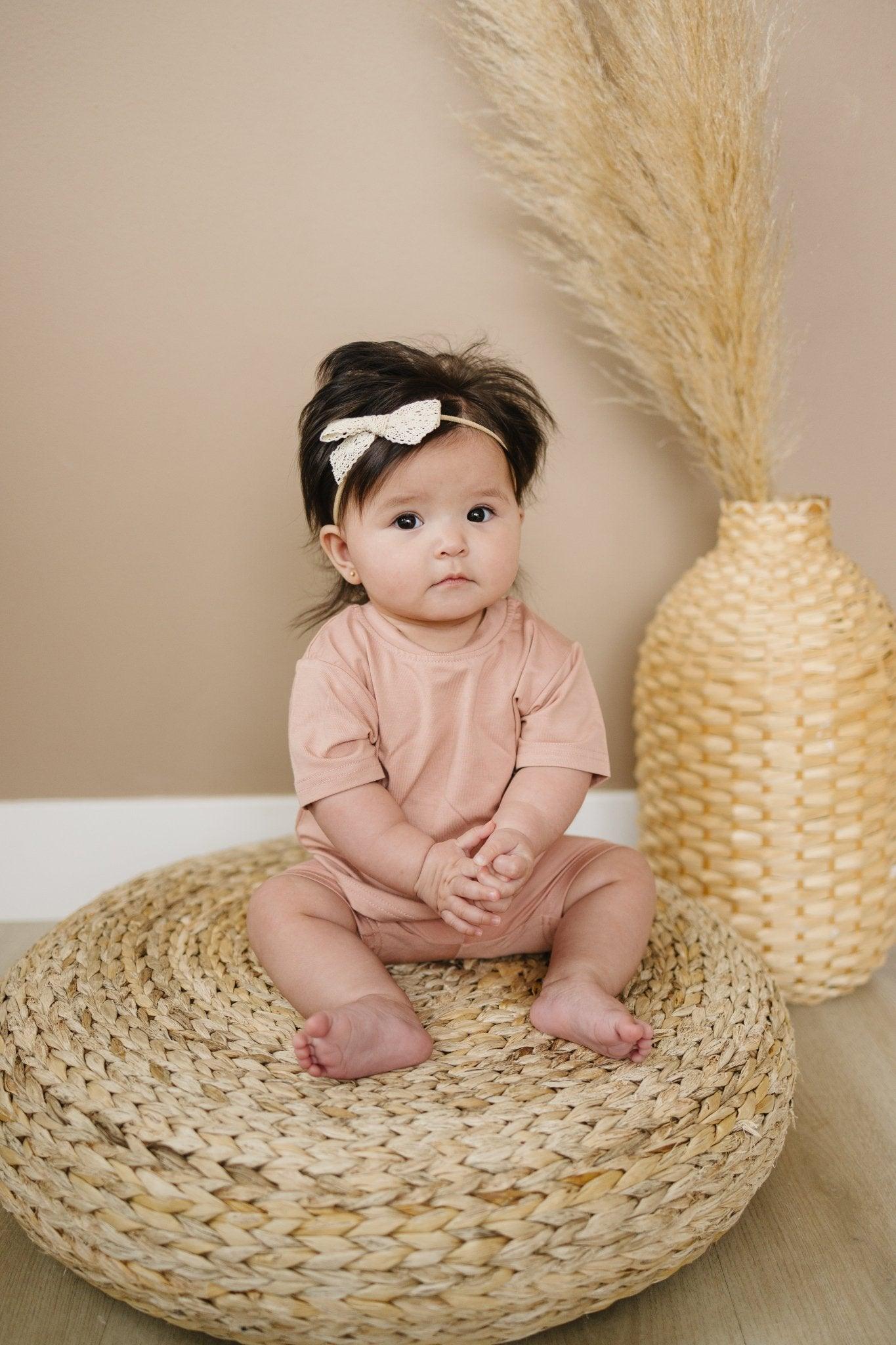 Bamboo Tee & Bike Shorts Set - Little Joy Co.