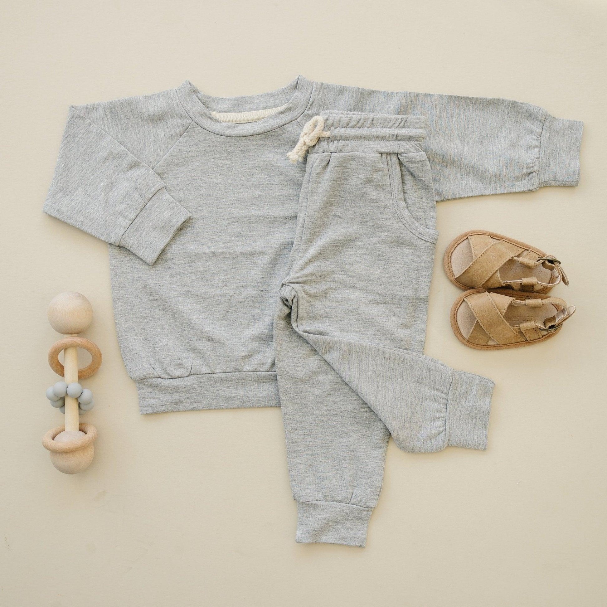 Bamboo Terry Crewneck Sweatshirt - Little Joy Co.